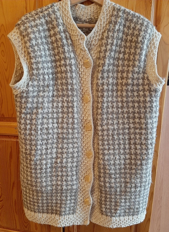 Vest from natural wool